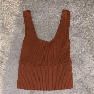 Kendall&Kylie knitted orange top